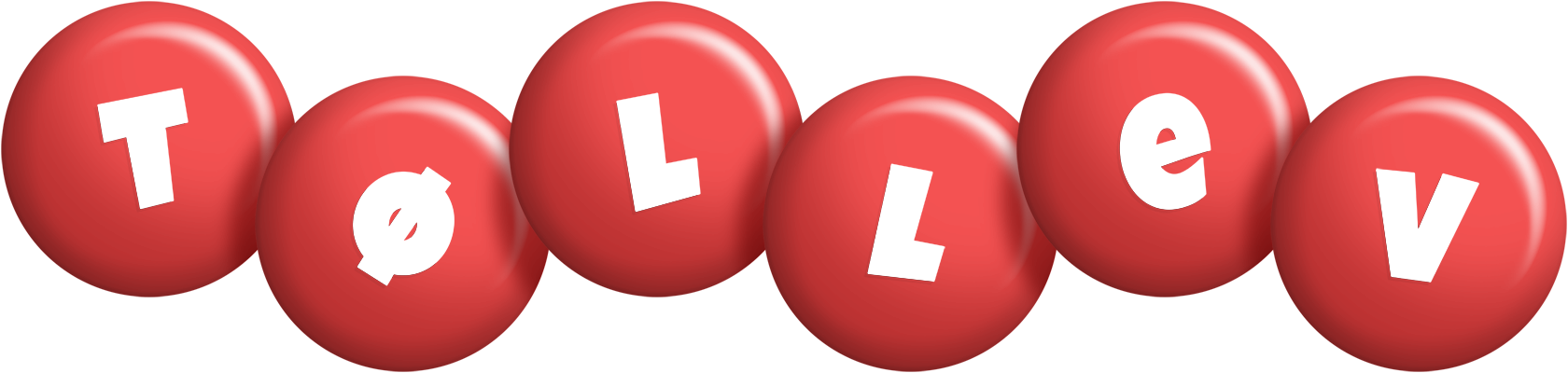Tøllev candy-red logo