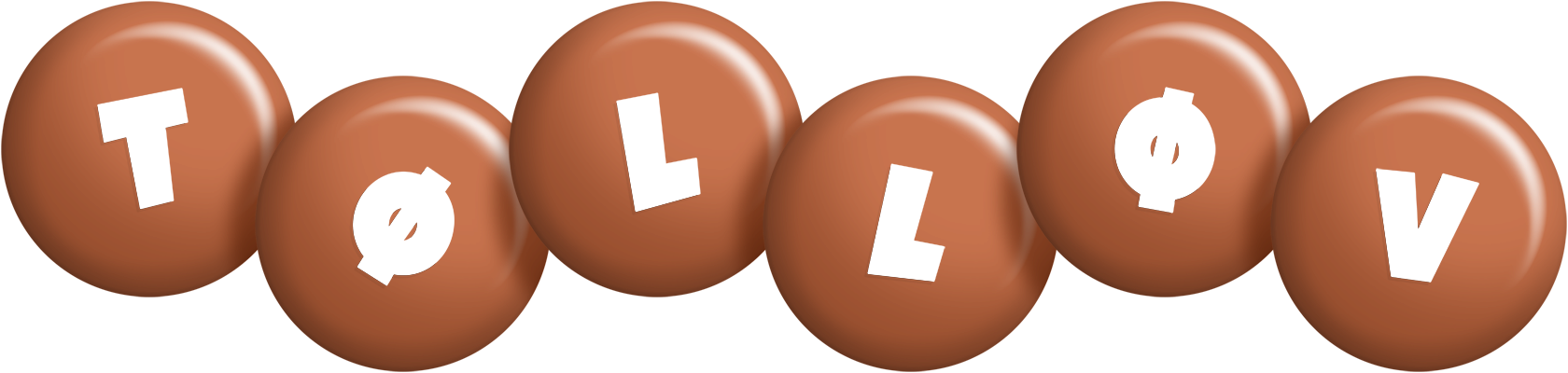Tølløv candy-brown logo