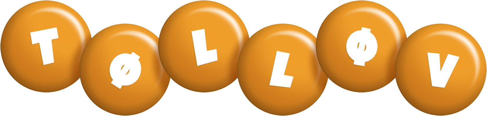 Tølløv candy-orange logo