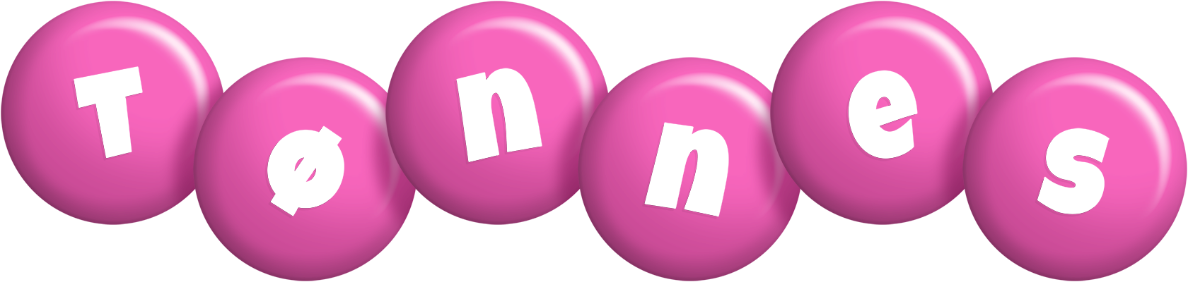 Tønnes candy-pink logo