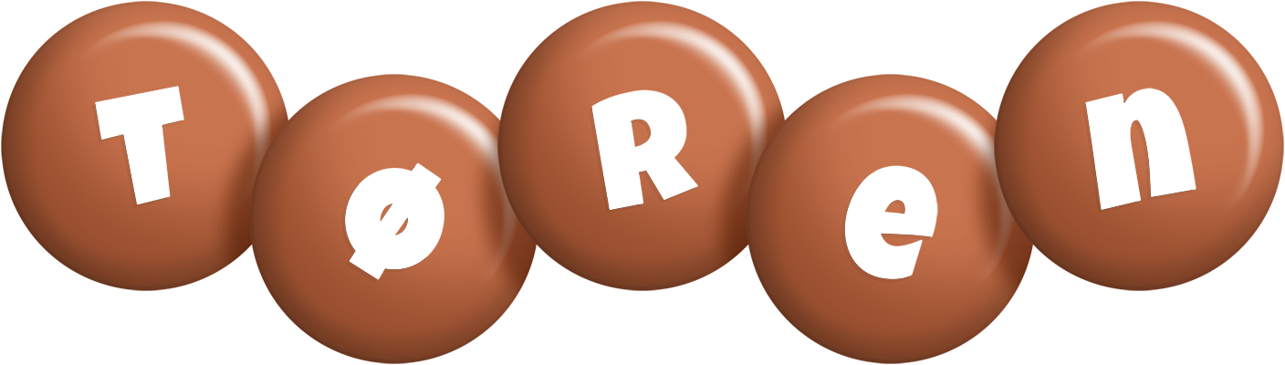 Tøren candy-brown logo