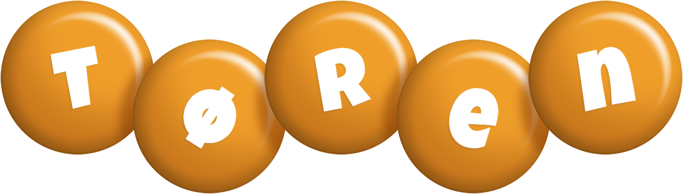 Tøren candy-orange logo