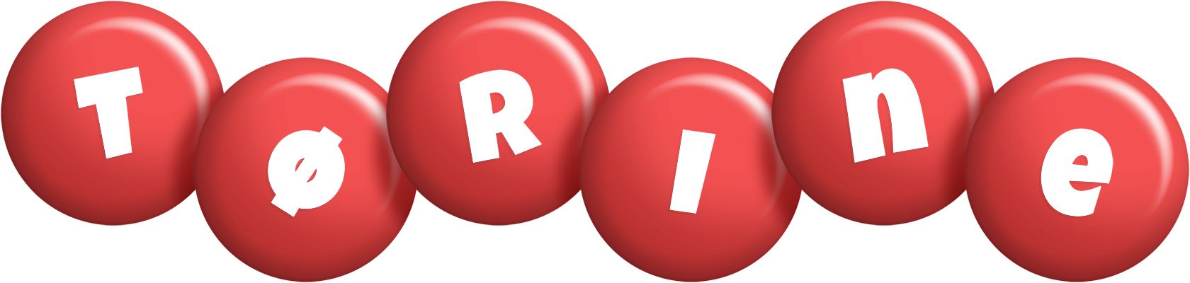 Tørine candy-red logo