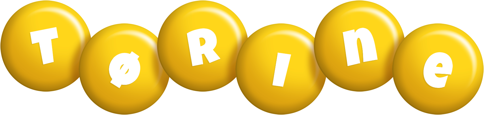 Tørine candy-yellow logo