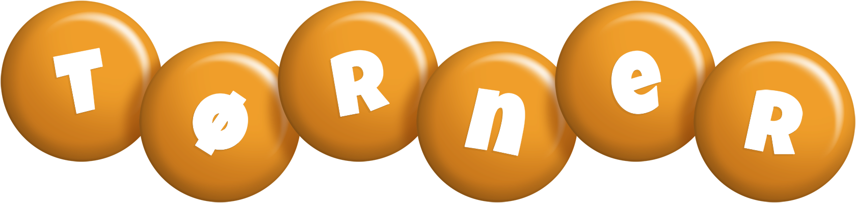 Tørner candy-orange logo
