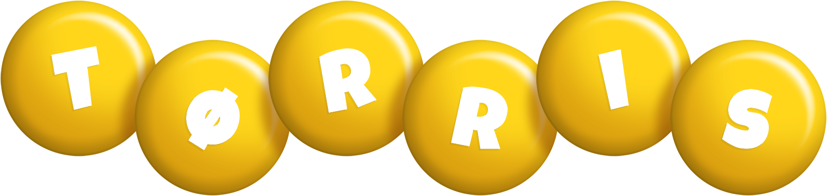 Tørris candy-yellow logo