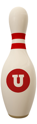 U bowling-pin logo