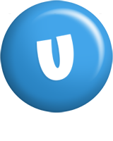 U candy-blue logo