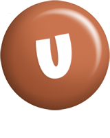 U candy-brown logo