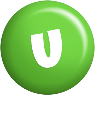U candy-green logo