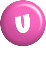 U candy-pink logo