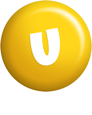 U candy-yellow logo
