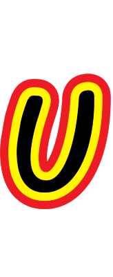 U flaming logo
