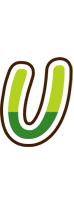 U golfing logo
