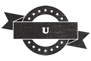 U grunge logo