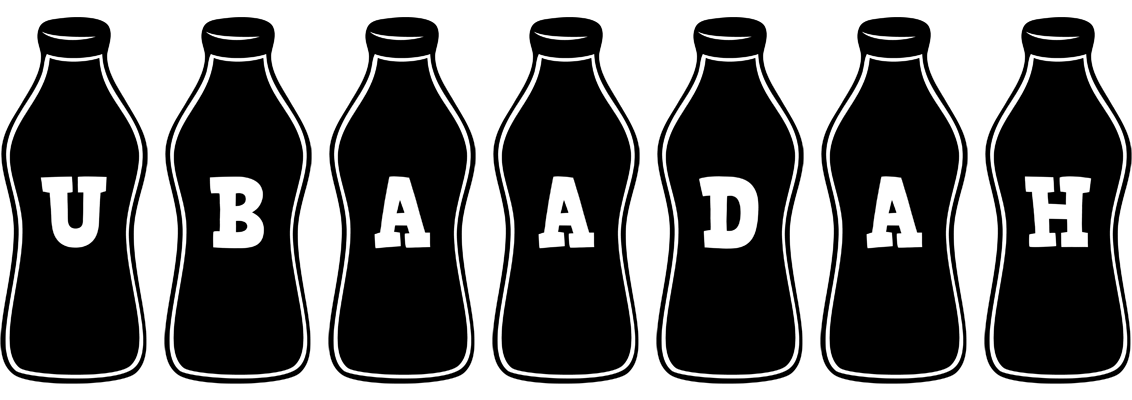 Ubaadah bottle logo