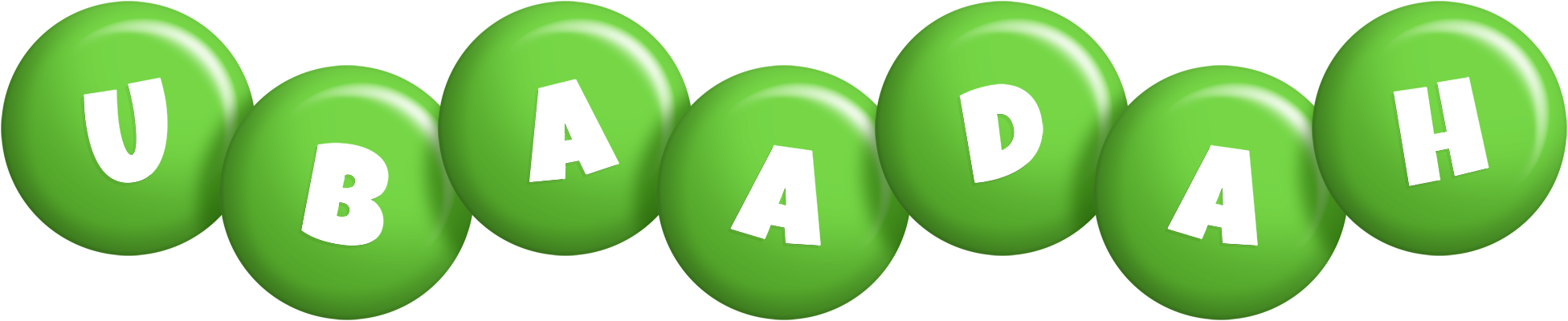 Ubaadah candy-green logo