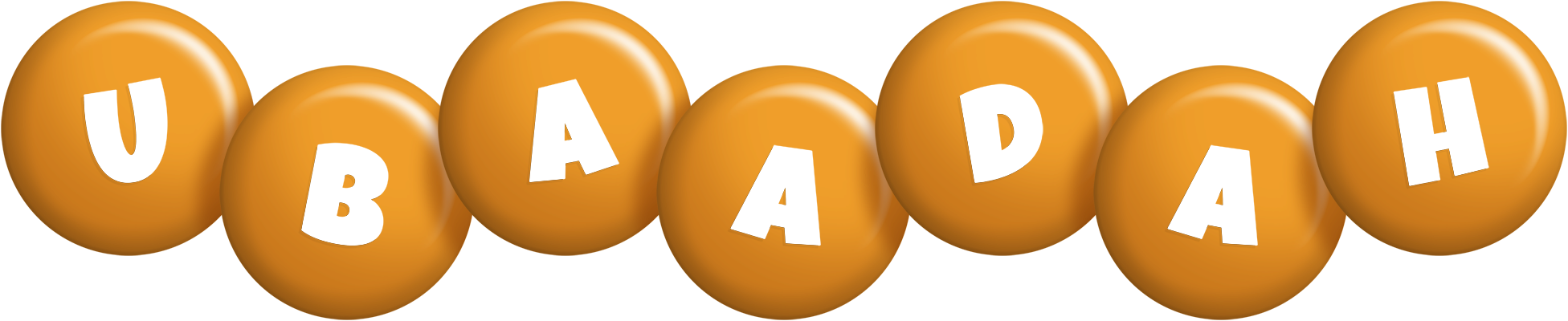 Ubaadah candy-orange logo