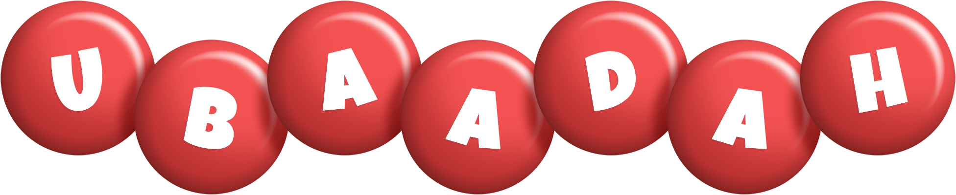 Ubaadah candy-red logo