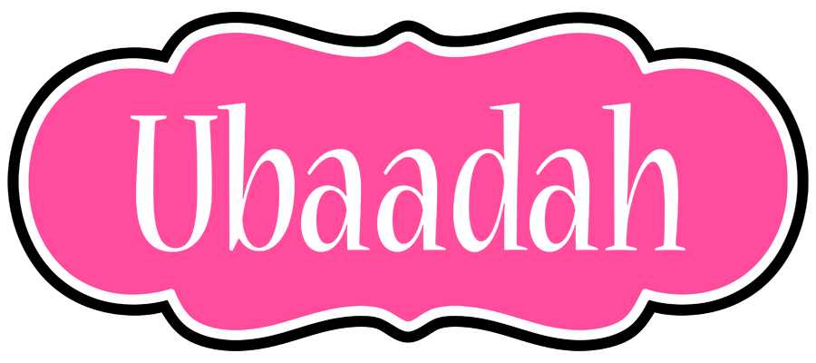 Ubaadah invitation logo