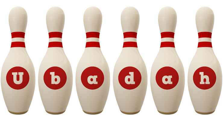 Ubadah bowling-pin logo