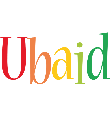 Ubaid birthday logo