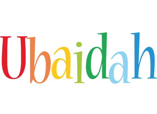 Ubaidah birthday logo