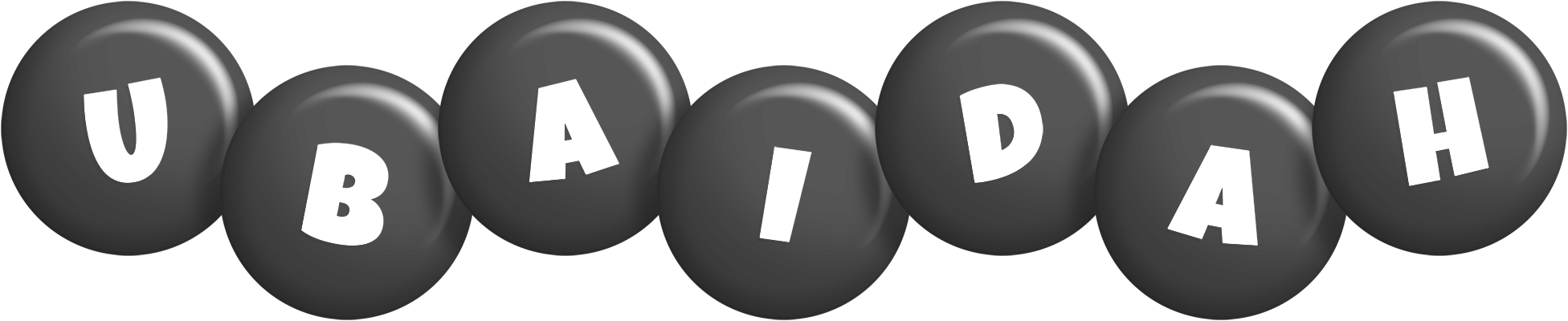 Ubaidah candy-black logo