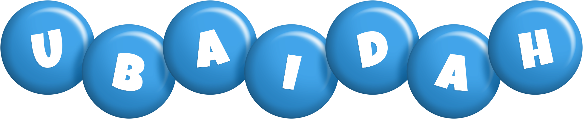 Ubaidah candy-blue logo