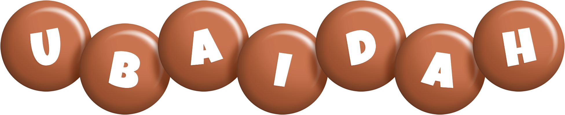 Ubaidah candy-brown logo