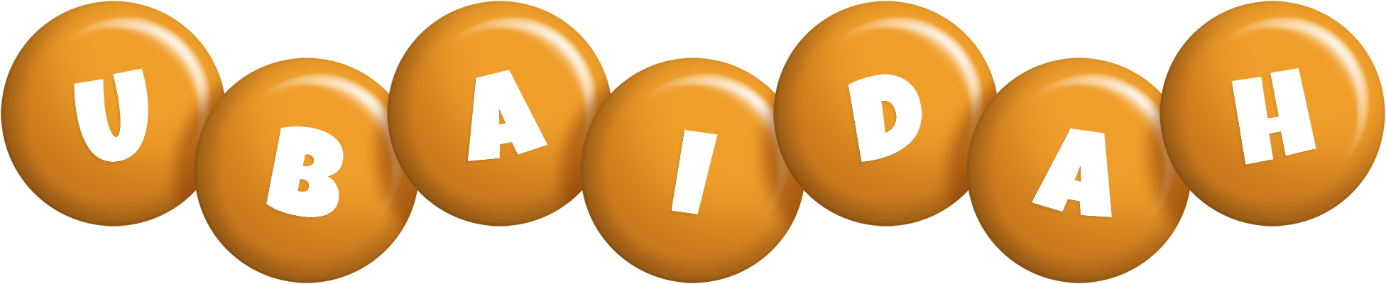 Ubaidah candy-orange logo