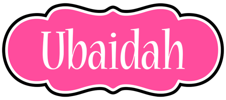 Ubaidah invitation logo