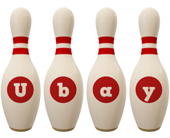 Ubay bowling-pin logo