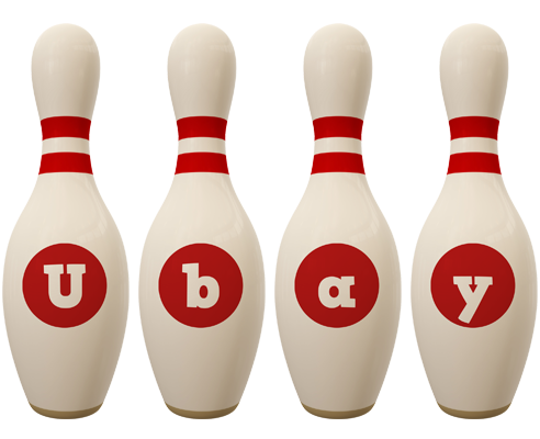 Ubay bowling-pin logo