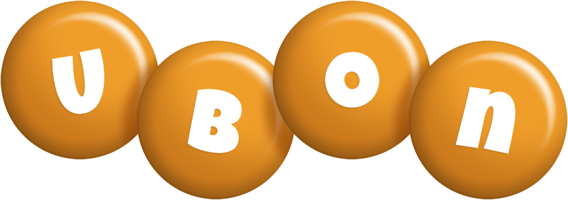 Ubon candy-orange logo