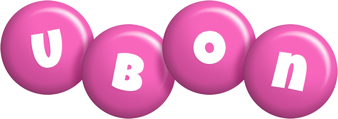 Ubon candy-pink logo
