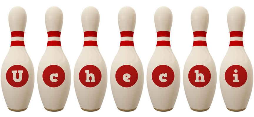 Uchechi bowling-pin logo