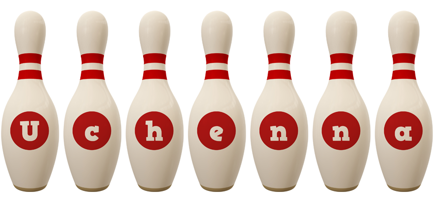 Uchenna bowling-pin logo