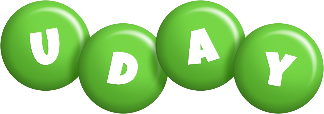 Uday candy-green logo