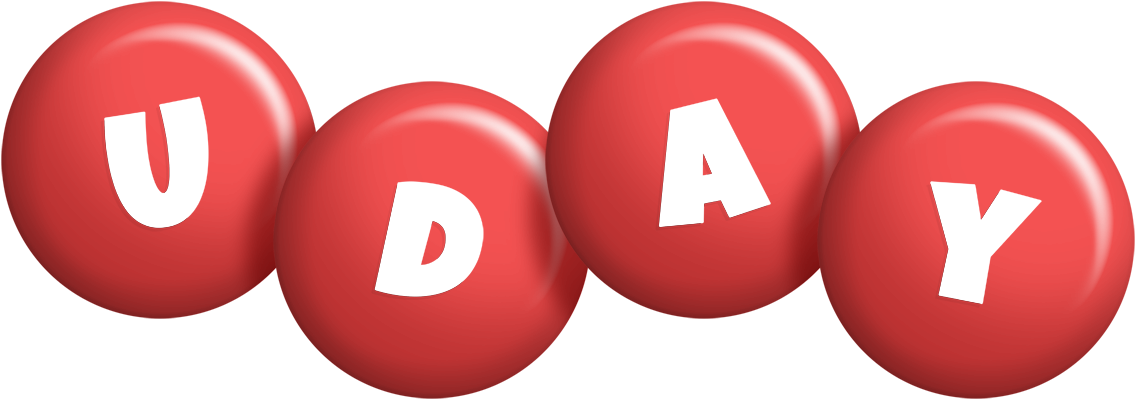 Uday candy-red logo
