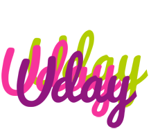 Uday flowers logo