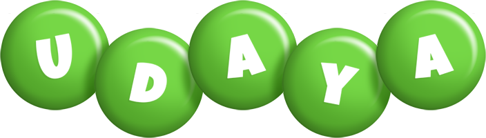 Udaya candy-green logo