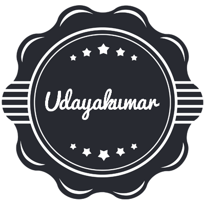 Udayakumar badge logo