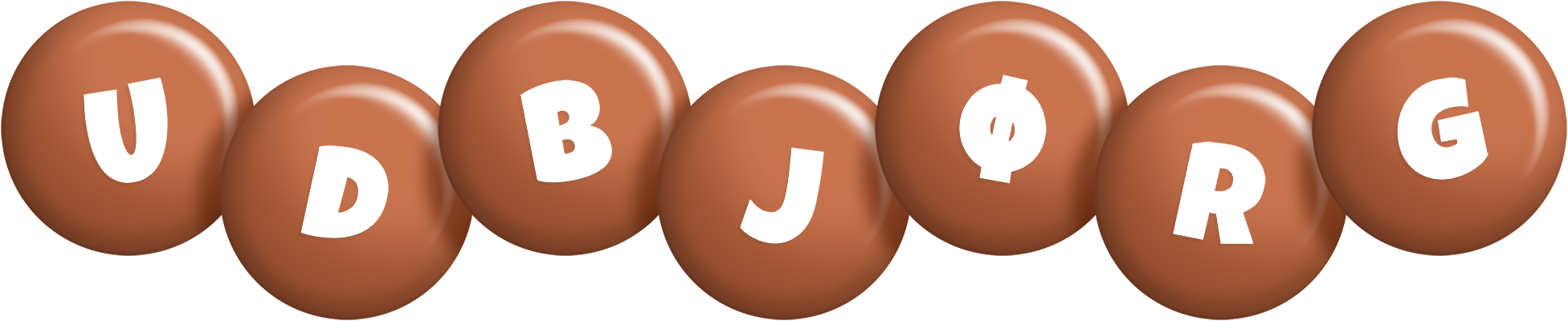 Udbjørg candy-brown logo