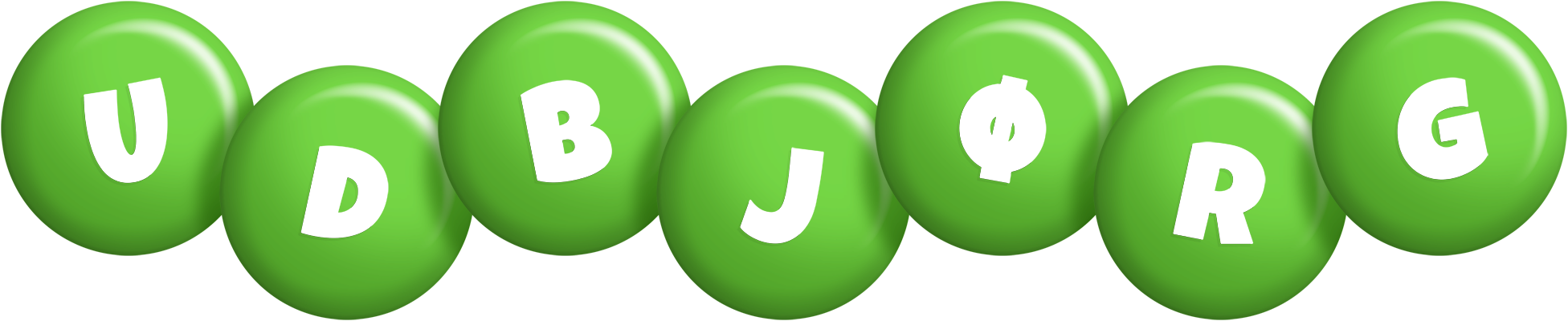 Udbjørg candy-green logo