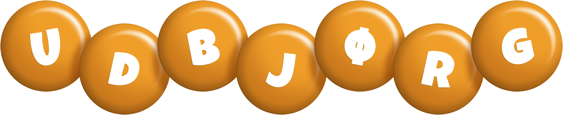 Udbjørg candy-orange logo