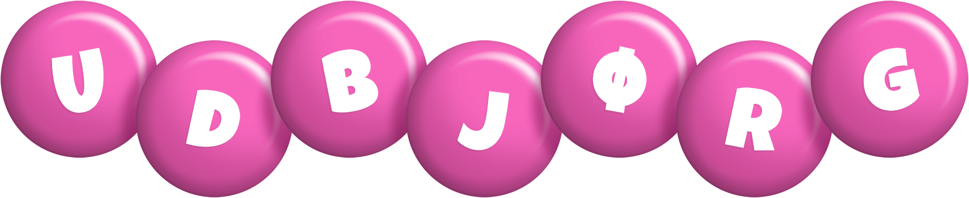 Udbjørg candy-pink logo