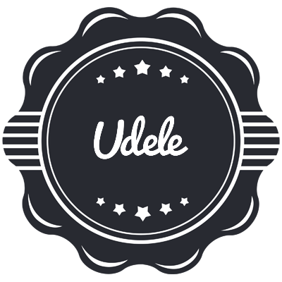 Udele badge logo