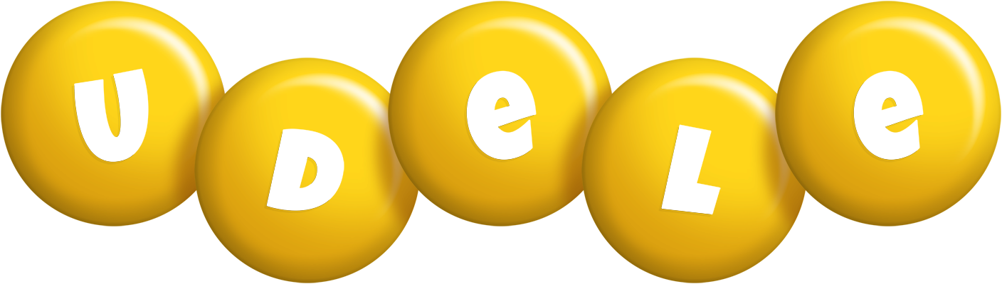 Udele candy-yellow logo