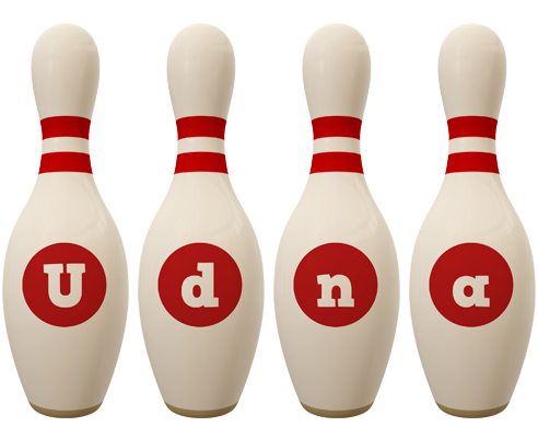 Udna bowling-pin logo